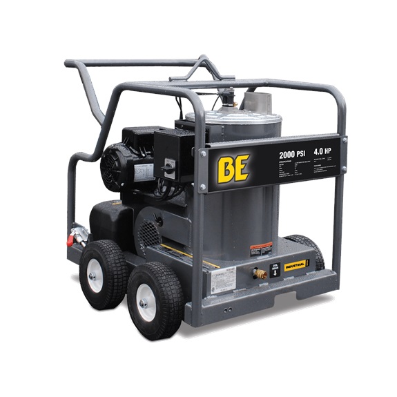 BE 4.0HP 2000 PSI Electric Hot Water Pressure Washer